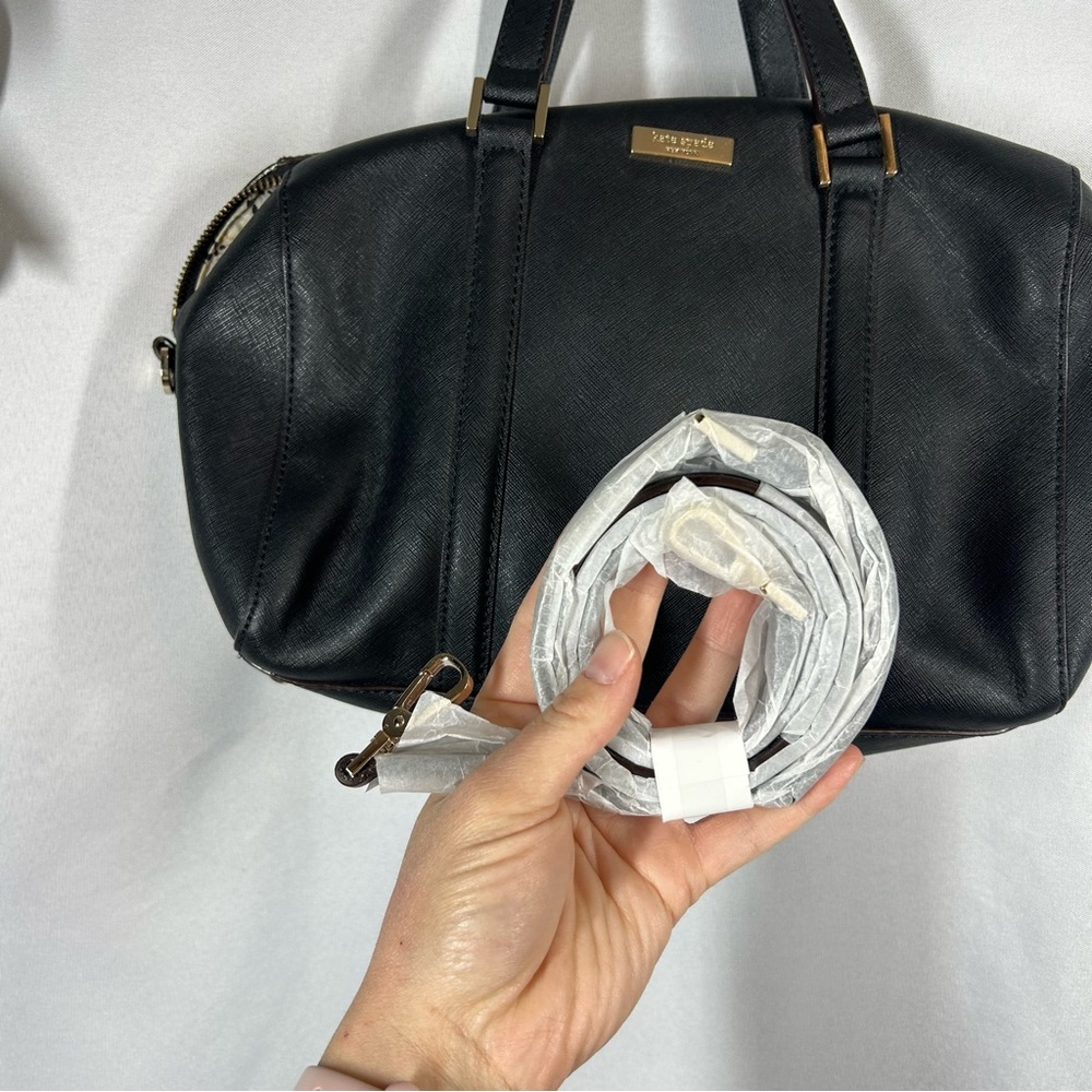 Kate Spade | Newbury Lane Cassie Leather Crossbody Bag Purse Black W/ New Strap - Picture 16 of 16